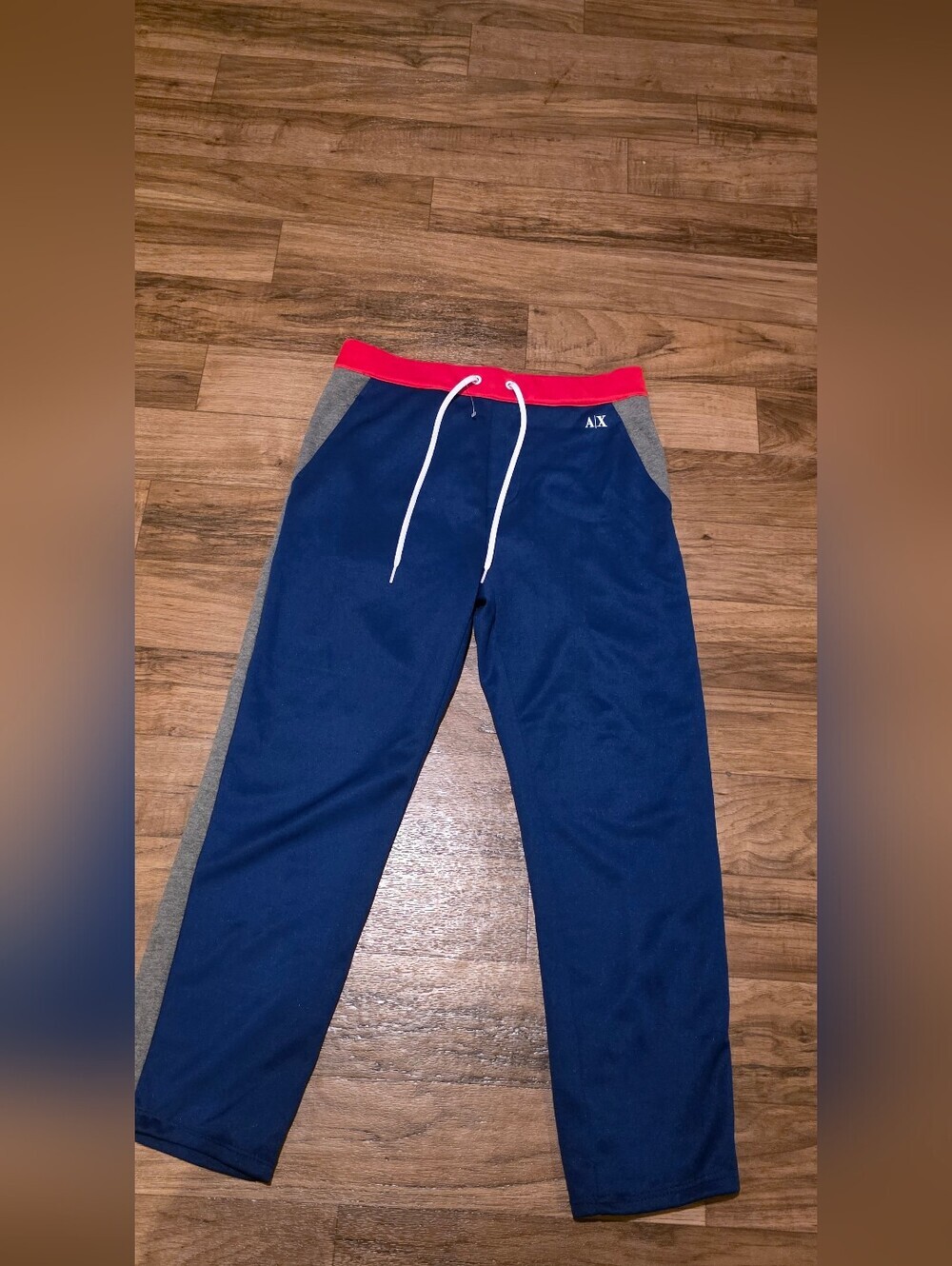 A/X Armani Exchange Navy Blue Drawstring  Joggers